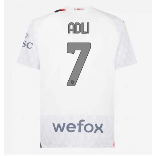 AC Milan Yacine Adli #7 Gostujuci Dres 2023-24 Kratak Rukav